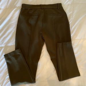 Olive Green Knit Skinny Dress Pants Express 6